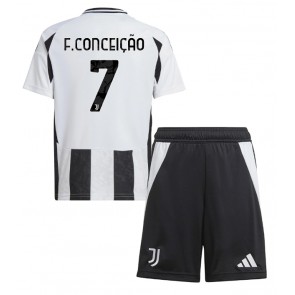 Juventus Francisco Conceicao #7 Dětské Domácí dres komplet 2024-25 Krátký Rukáv (+ trenýrky)